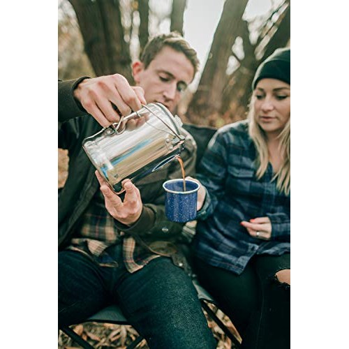 Stansport Campers Percolator Coffee Pot 9 Cups 277,Silver