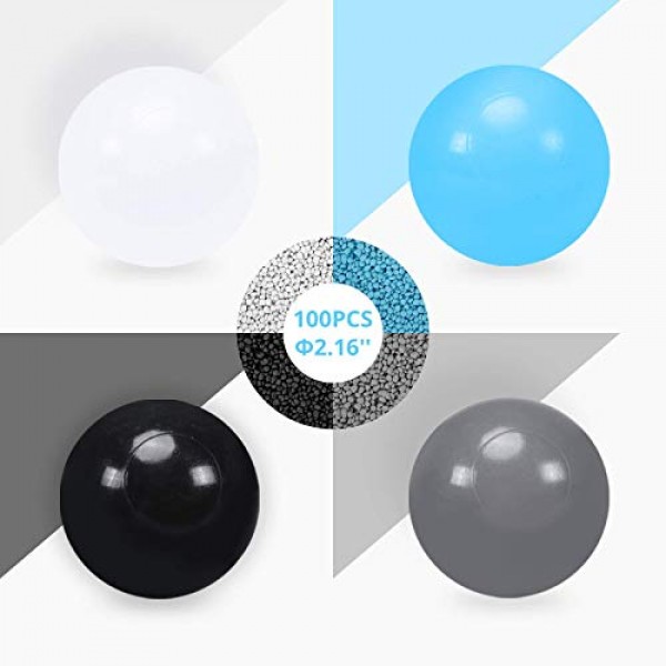 Ball Pit Balls Pack of 100 - BPA&Phthalate Free Non-Toxic Crush Pr...