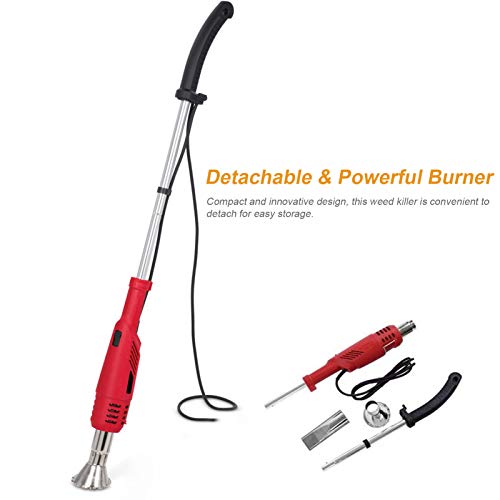 Staright Weed Burner with 2 Nozzles Electric Weed Killer Thermal W...