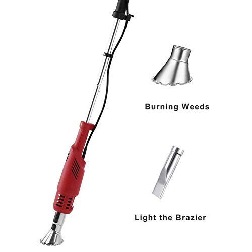 Staright Weed Burner with 2 Nozzles Electric Weed Killer Thermal W...