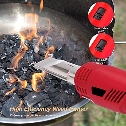 Staright Weed Burner with 2 Nozzles Electric Weed Killer Thermal W...