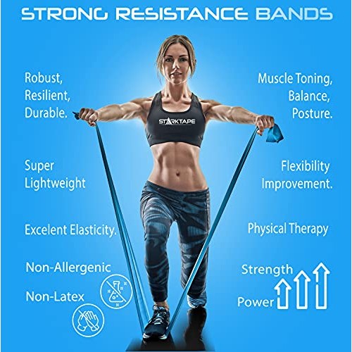 Resistance Bands Set. 5 Pack Non-Latex Physical Therapy, Professio...