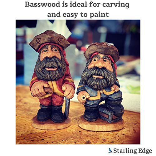 Basswood Blocks for Carving 12 Pieces - 4 Blocks 2 x 2 x 5 and...
