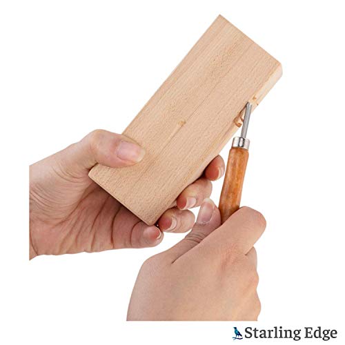 Basswood Carving Blocks - 4 Piece Wood Carving Kit with 2 x 2 x ...