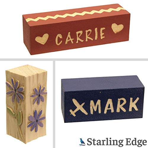 Basswood Carving Blocks - 4 Piece Wood Carving Kit with 2 x 2 x ...