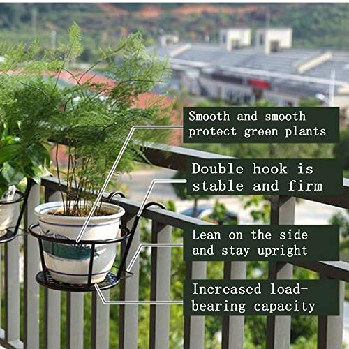 Metal Plant Stand, Pack of 4 Indoor Outdoor Metal Plant Stands, Me...