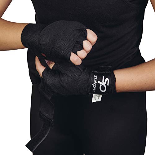 Starpro Boxing Hand Wraps - Carbon Woven Cotton Bandages - 2.55m 3...