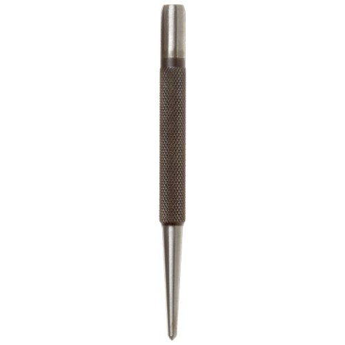 Starrett 117C Center Punch With Round Shank, 4 Length, 1/8 Taper...