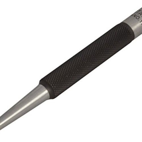 Starrett 117D Center Punch With Round Shank, 4 Length, 5/32 Tape...