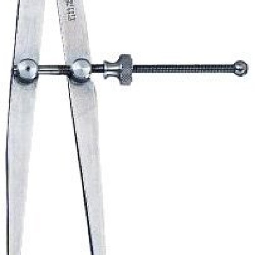 Starrett 83B-4 Spring Nut Dividers, Steel, Flat Leg, 0-8 Range