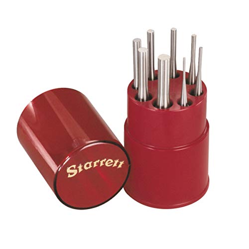Starrett S565WB Drive Pin Punch 8-Piece Set, 1/16-5/16 Pin Diame...