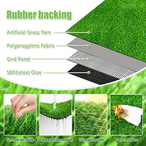 STARROAD-TIM 39.3 x 31.5 inches Artificial Grass Rug Turf for Dogs...