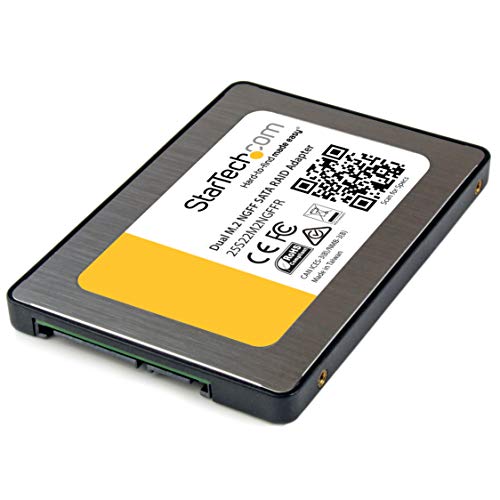 StarTech.com Dual M.2 SATA Adapter with RAID - 2x M.2 SSDs to 2.5i...