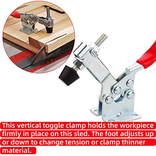 8PCS Toggle Clamp 201B Hold Down Clamp 220 lbs / 100 kg Holding Ca...