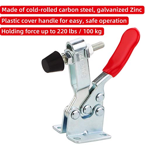 8PCS Toggle Clamp 201B Hold Down Clamp 220 lbs / 100 kg Holding Ca...