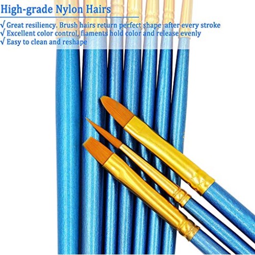 StarVast Painting Brushes, 20pcs Professional Acrylic Paint Brushe...