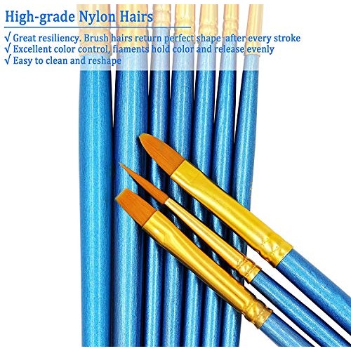 StarVast Painting Brushes, 20pcs Professional Acrylic Paint Brushe...