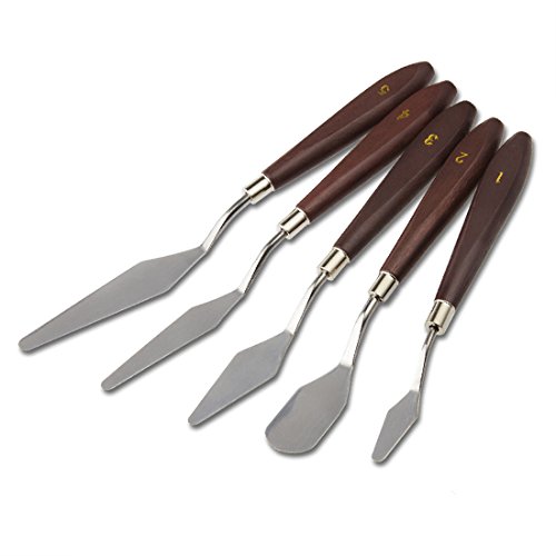 StarVast Painting Knife, 5 PCS Palette Knives Set Paint Scraper Fo...