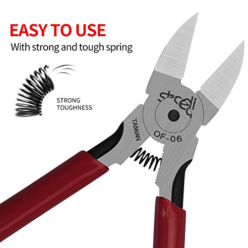 stedi 6 Inch Wire Cutter, Precision Flush Cutters Side Pliers, PVC...
