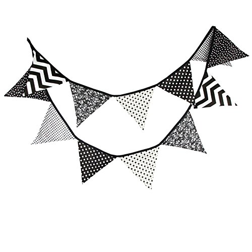 10.5 Feet Triangle Flag Banner Bunting Pennant for Kids Teepee Ten...