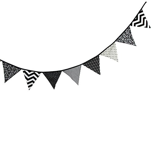 10.5 Feet Triangle Flag Banner Bunting Pennant for Kids Teepee Ten...