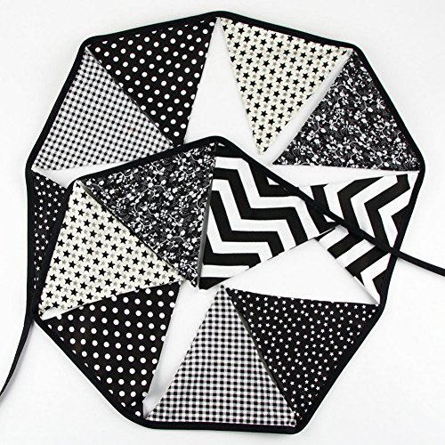 10.5 Feet Triangle Flag Banner Bunting Pennant for Kids Teepee Ten...