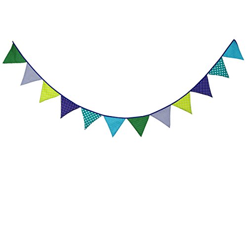 10.5 Feet Triangle Flag Banner Bunting Pennant for Kids Teepee Ten...