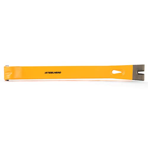 STEELHEAD 15 Heavy-Duty Flat Pry Bar, Integrated Nail Puller, Rus...