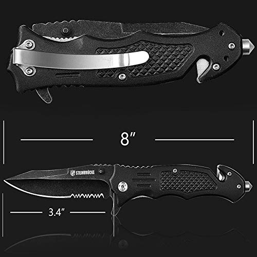 Pocket Knife Tactical Knife Folding Knife Stainless Steel 8Cr15Mov...