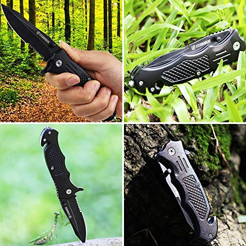 Pocket Knife Tactical Knife Folding Knife Stainless Steel 8Cr15Mov...