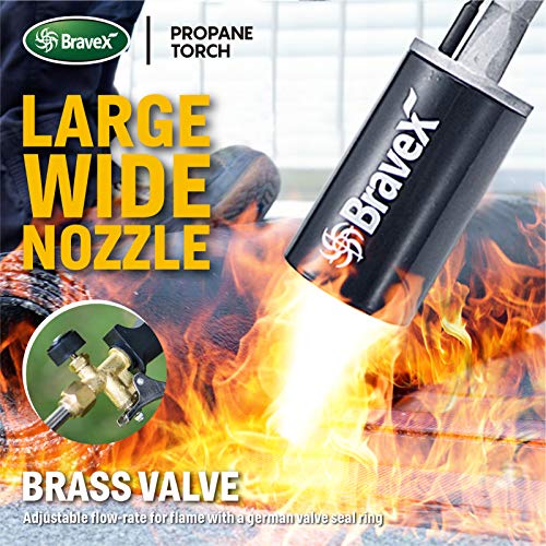Weed Burner Propane Torch with Push Button Igniter - High Output 5...
