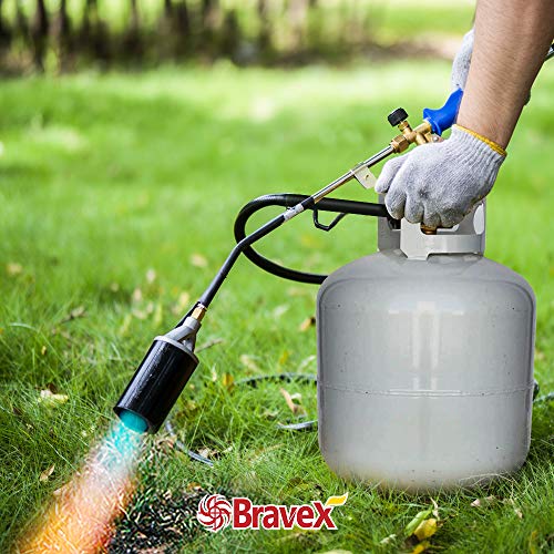 Weed Burner Propane Torch with Push Button Igniter - High Output 5...