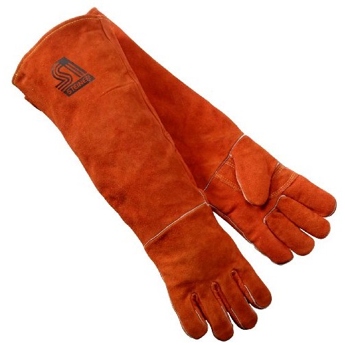 Steiner 21923-L Welding Gloves, Burnt orange Y-Series 23-Inch Leng...