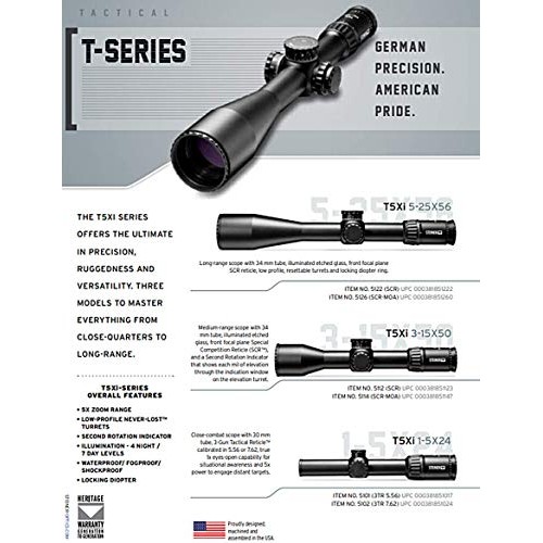 Steiner T5Xi Tactical Rifle Scope - Close Compact Riflescope for H...
