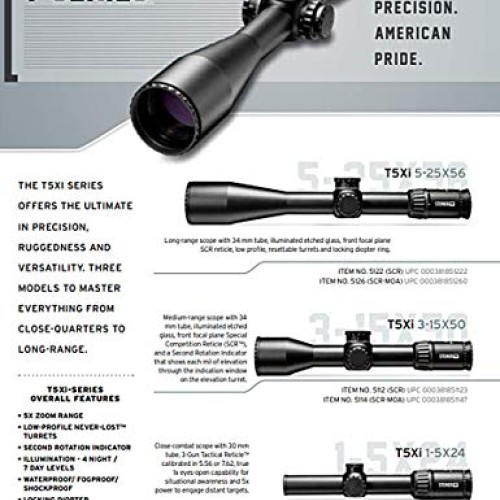 Steiner T5Xi Tactical Rifle Scope - Close Compact Riflescope for H...