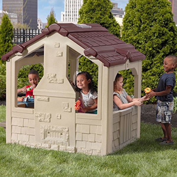 Step2 Charming Cottage Kids Playhouse, Multicolor