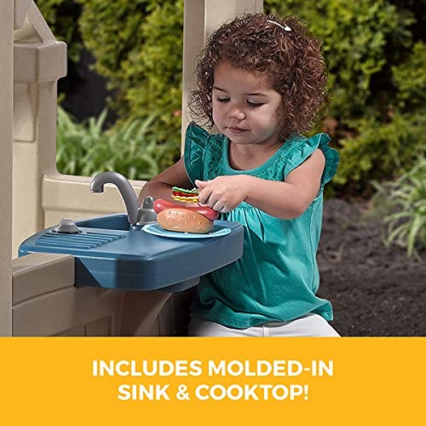 Step2 Charming Cottage Kids Playhouse, Multicolor