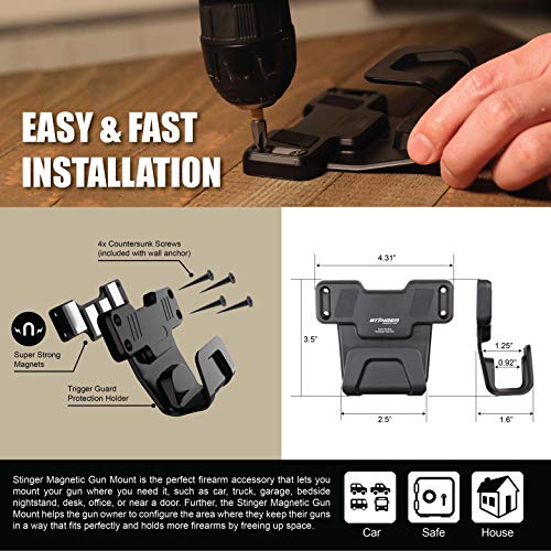 Stinger Safety Trigger Guard Protection Magnetic Holder, Easy ...