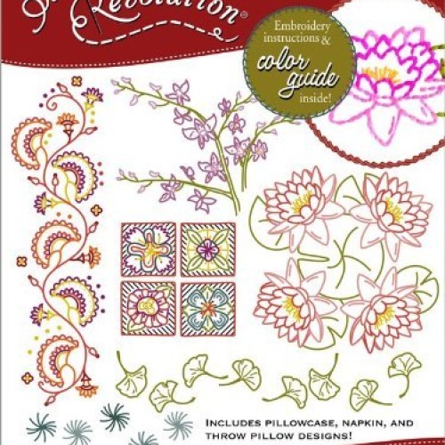 Stitchers Revolution Iron-On Transfer Pattern for Embroidery, Mod...