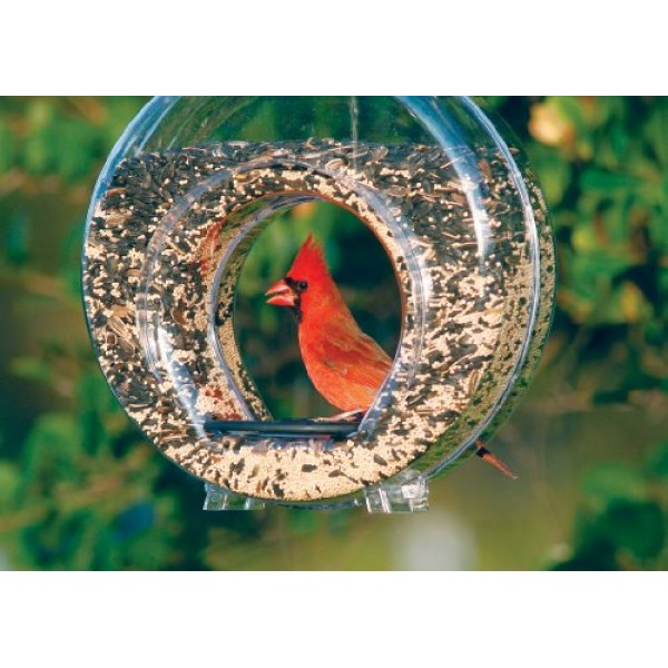 Stokes Select Clear Plastic Canteen-Style Bird Feeder with Two Per...