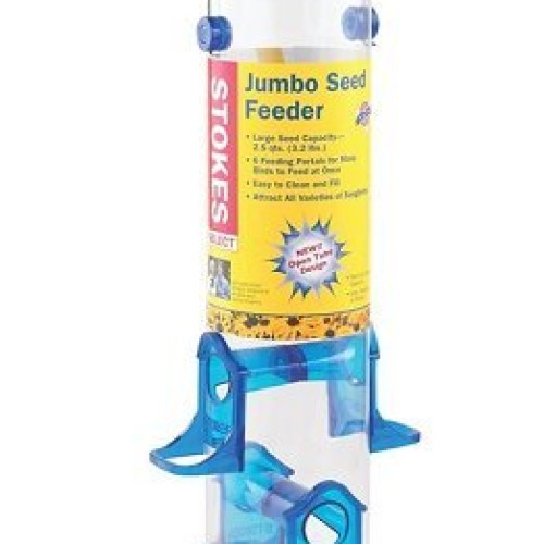 Stokes Select Jumbo Seed Tube Bird Feeder, Assorted