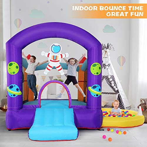 Stoog Kids Bounce House with Blower, Jump Slide Inflatable Bouncer...