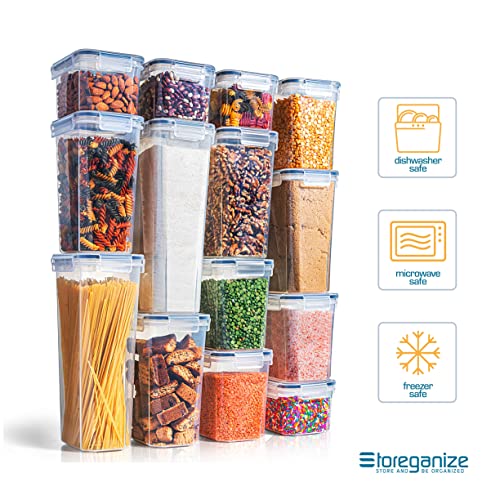 Storeganize 14pc Airtight Food Storage Containers With Lids, Great...