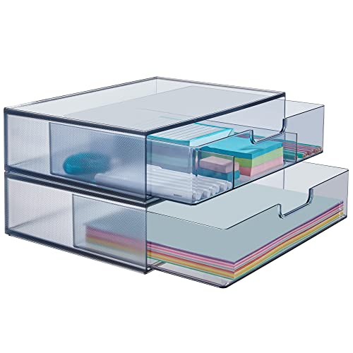 STORi STAX Plastic Stackable Organizer Drawers in Classic Grey | 1...
