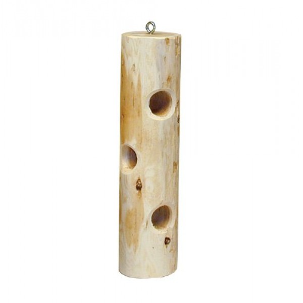 Stovall Products 13F Cedar Suet Post Log Feeder For Suet Plugs, Wh...