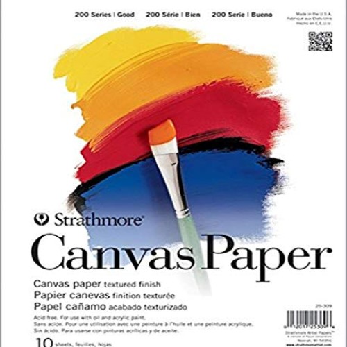 Strathmore 25-309 200 Series Canvas Paper Pad, 9 x 12, 10 Sheets