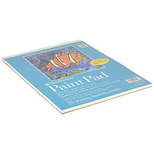Strathmore 27-209 100 Series Youth Paint Pad, 9x12 Tape Bound, 2...