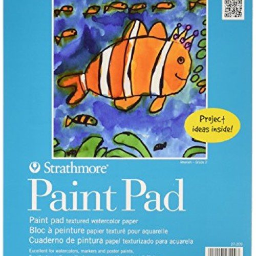 Strathmore 27-209 100 Series Youth Paint Pad, 9x12 Tape Bound, 2...