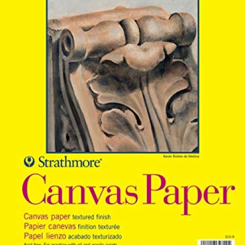 Strathmore 310-9 300 Series Canvas Pad, 9x12 Glue Bound, 10 Sh...