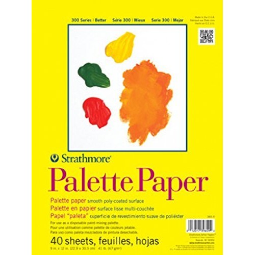 Strathmore 365-9 300 Series Palette Pad, 9x12 Tape Bound, 40 Sheets